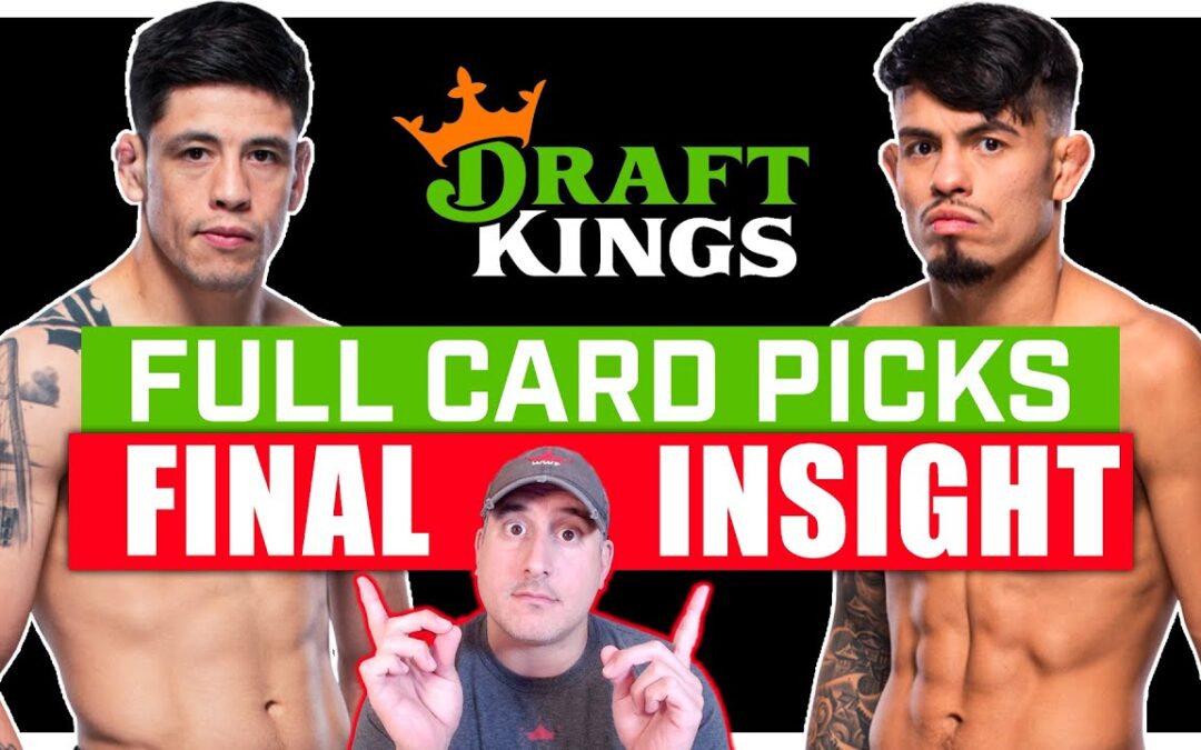 DRAFTKINGS FANTASY: UFC Mexico: Moreno vs. Royval 2 FULL CARD Predictions