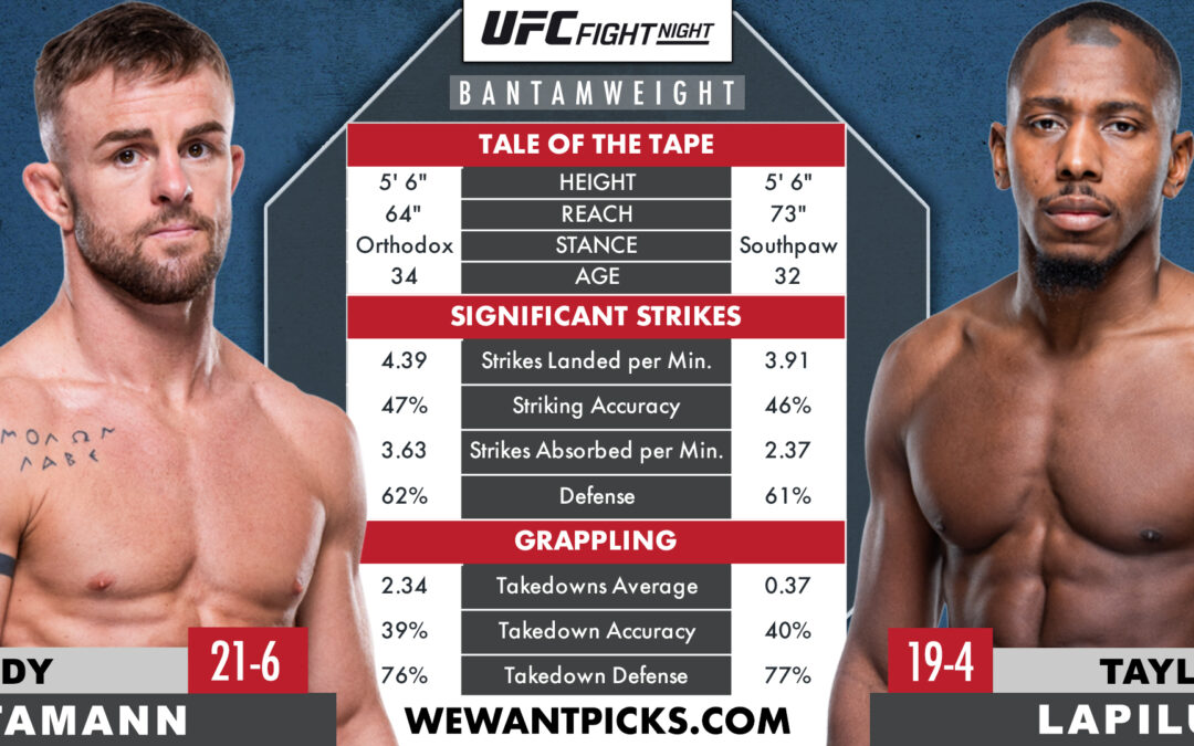 Cody Stamann vs. Taylor Lapilus