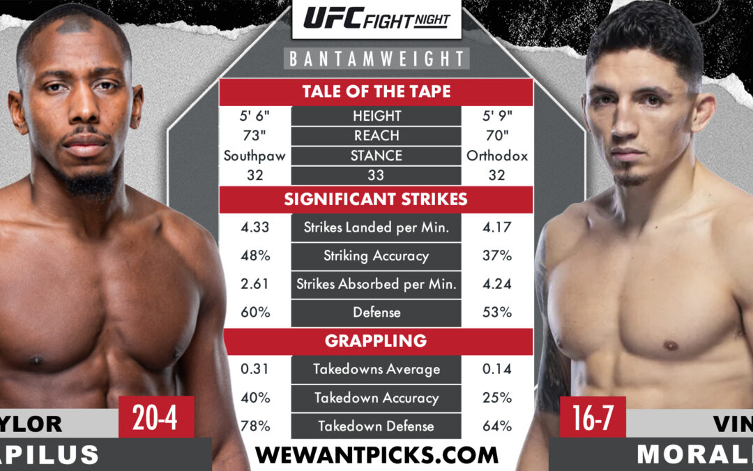 Taylor Lapilus vs. Vince Morales