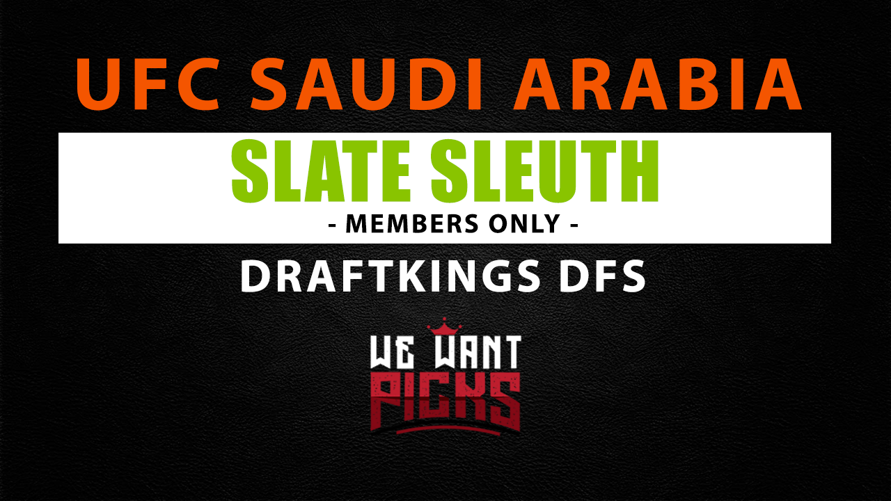Best DraftKings Plays UFC Saudi Arabia