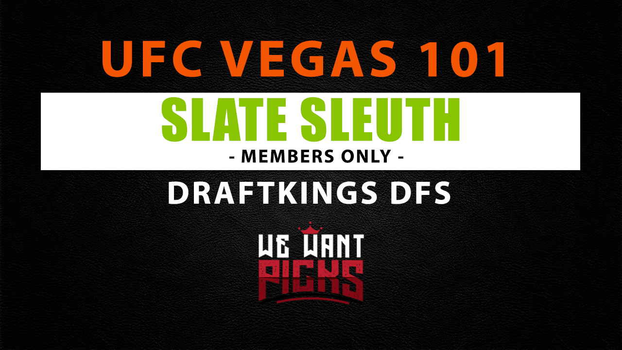 UFC Vegas 101 DraftKings Plays