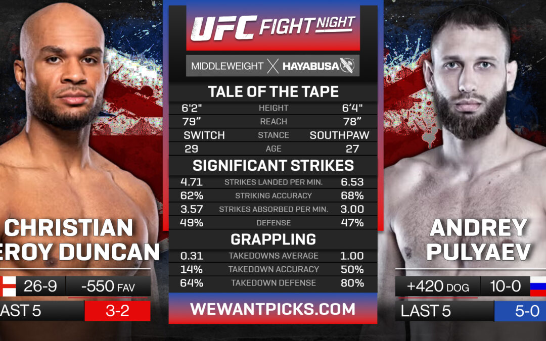 Andrey Pulyaev vs. Christian Leroy Duncan