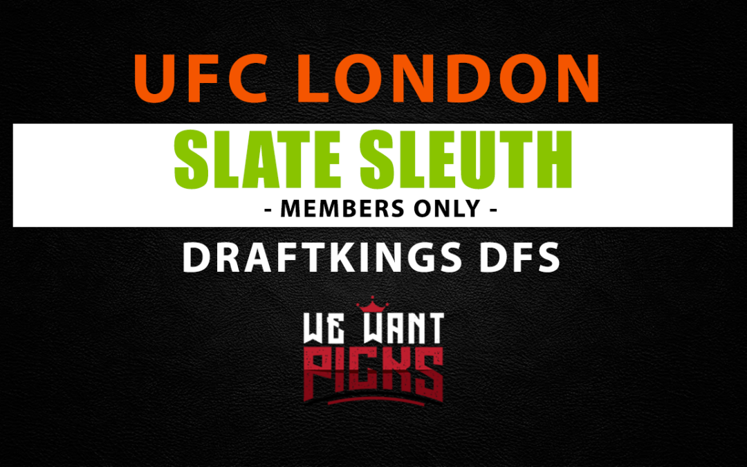 Slate Sleuth: UFC London