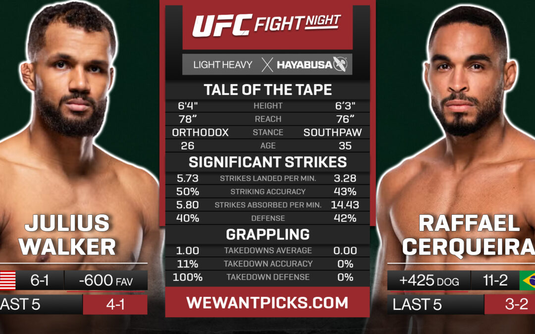 Julius Walker vs. Raffael Cerqueira