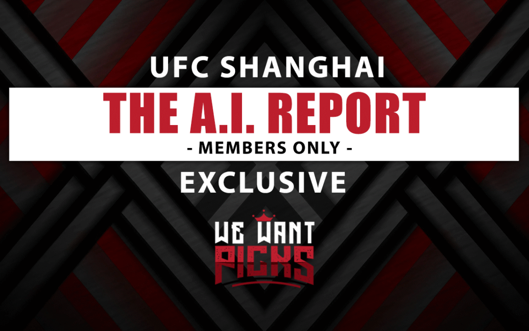 A.I. Report: UFC Shanghai