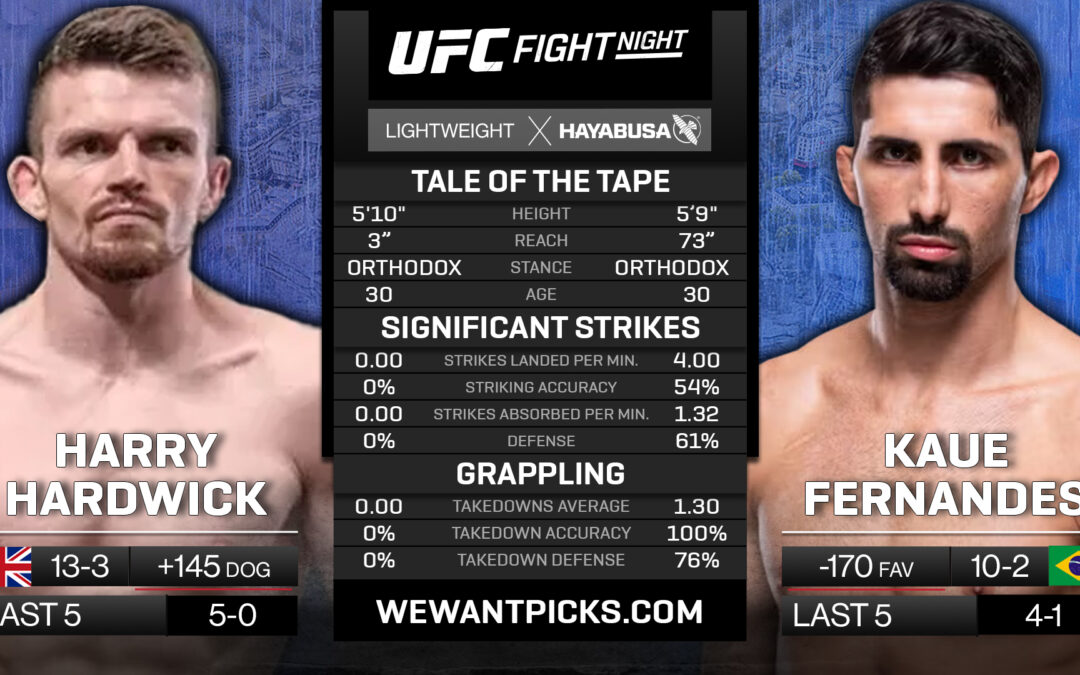 Harry Hardwick vs. Kaue Fernandes