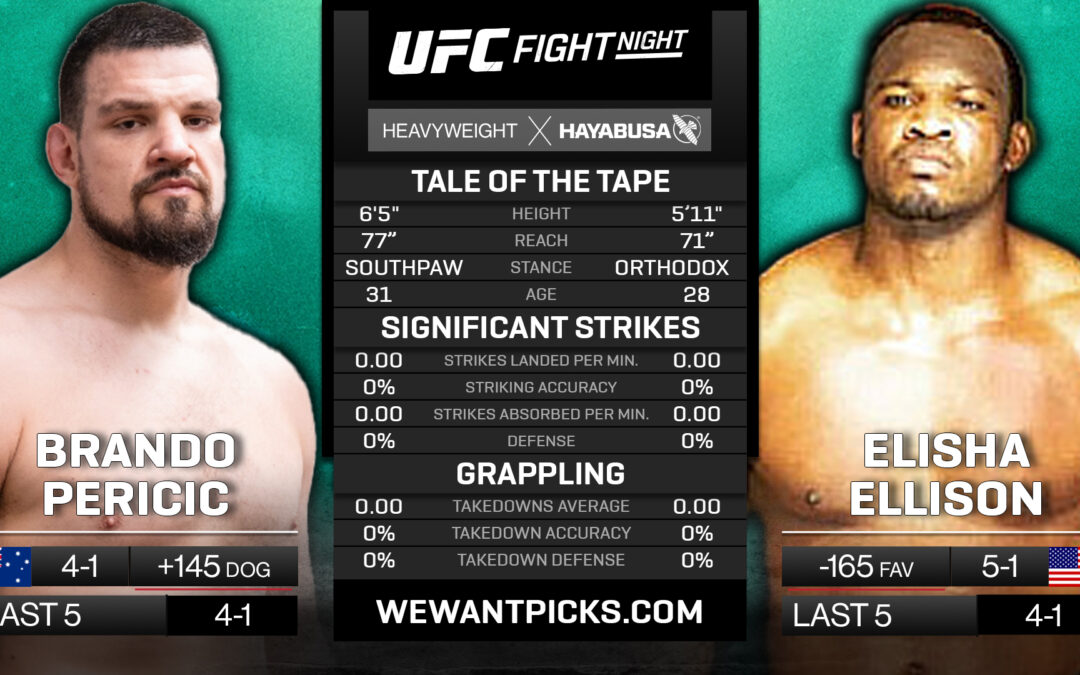 Brando Pericic vs. Elisha Ellison