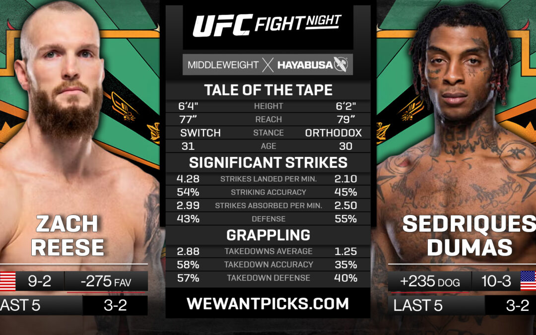 Zach Reese vs. Sedriques Dumas