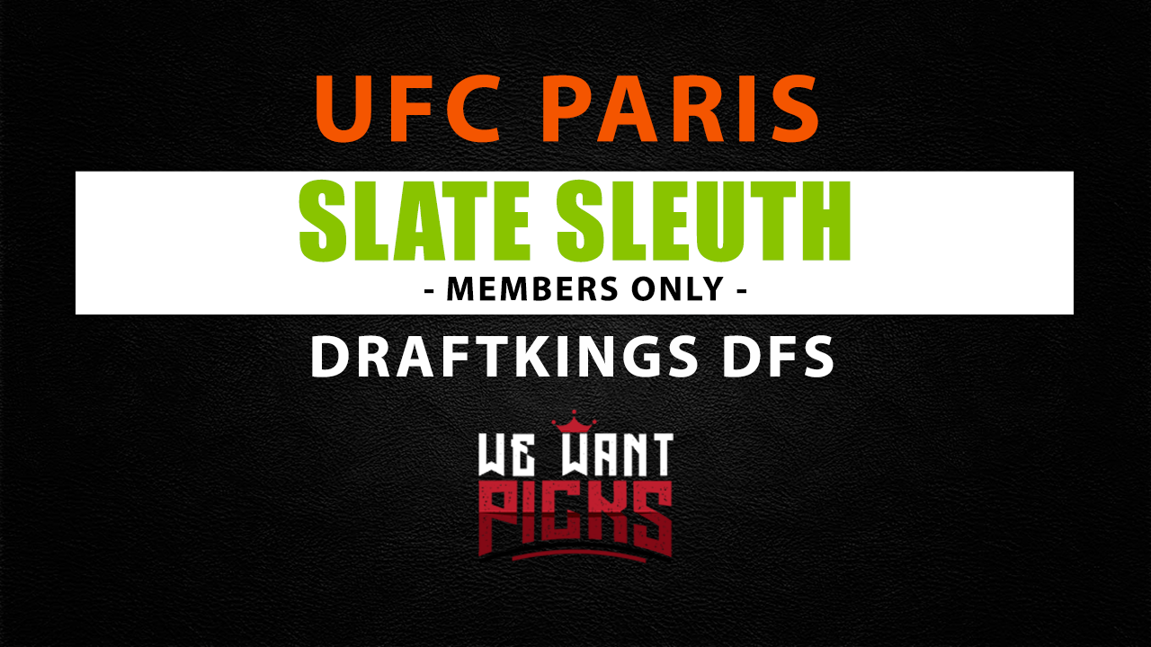 DraftKings Slate Sleuth UFC Paris