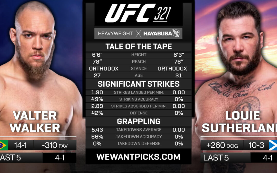 Valter Walker vs. Louie Sutherland