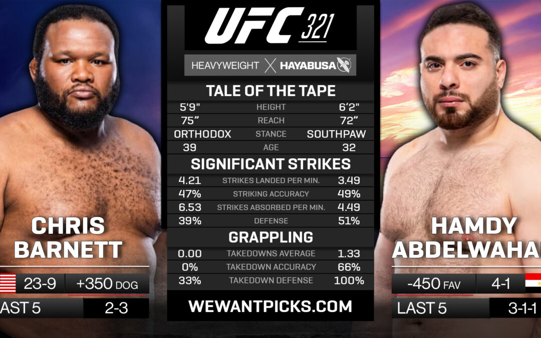 Chris Barnett vs. Hamdy Abdelwahab