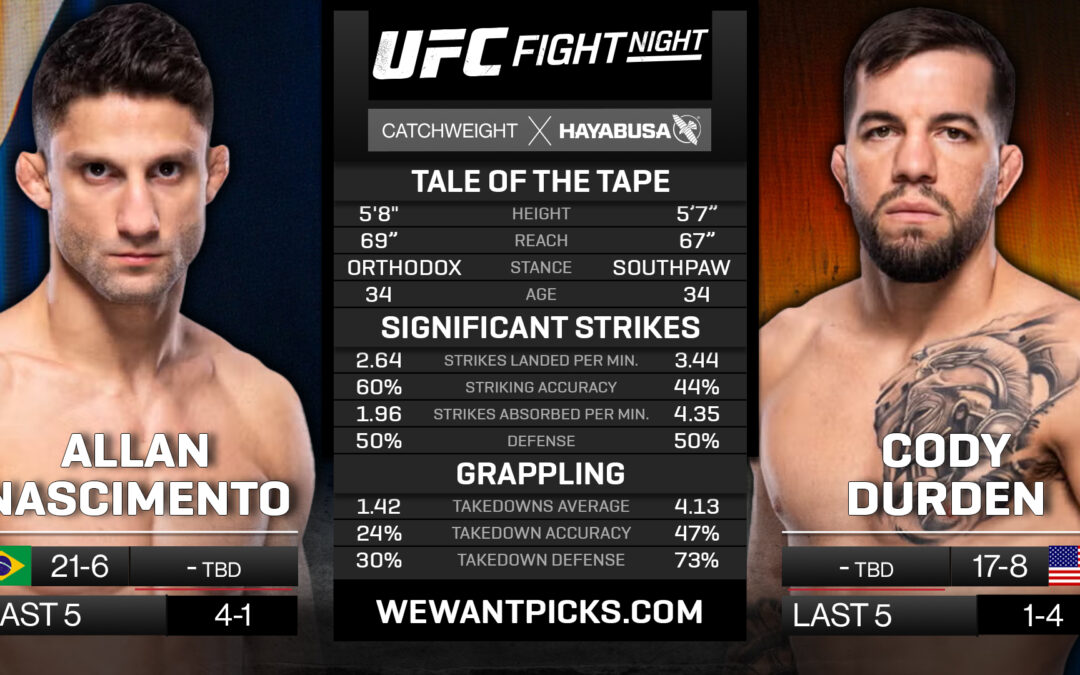 Allan Nascimento vs. Cody Durden