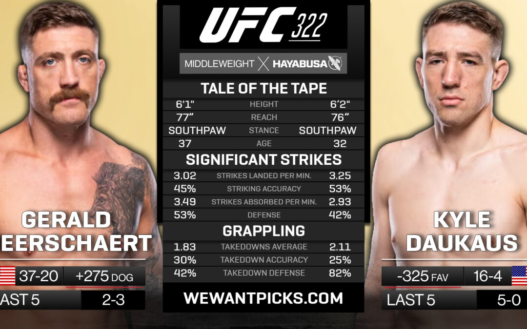 Gerald Meerschaert vs. Kyle Daukaus