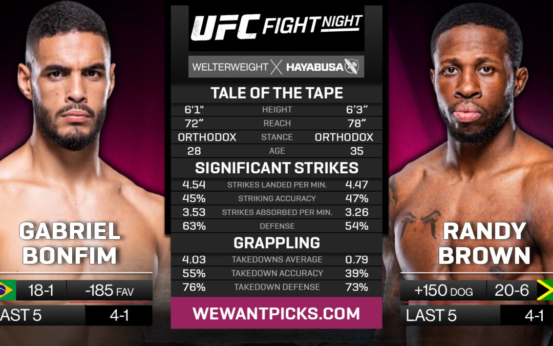 Gabriel Bonfim vs. Randy Brown
