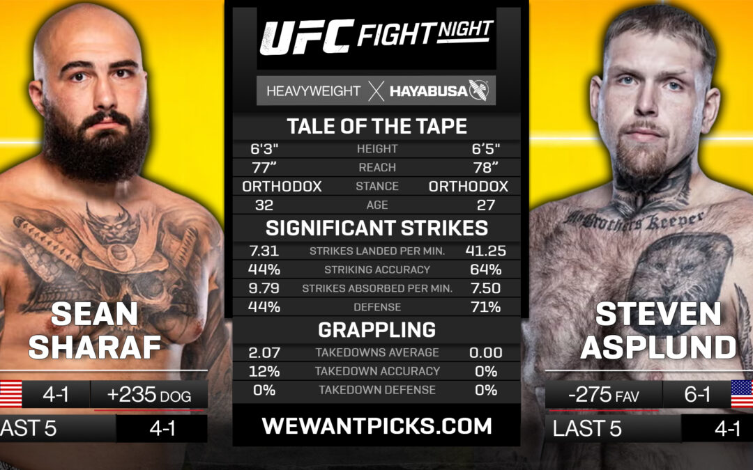 Sean Sharaf vs. Steven Asplund