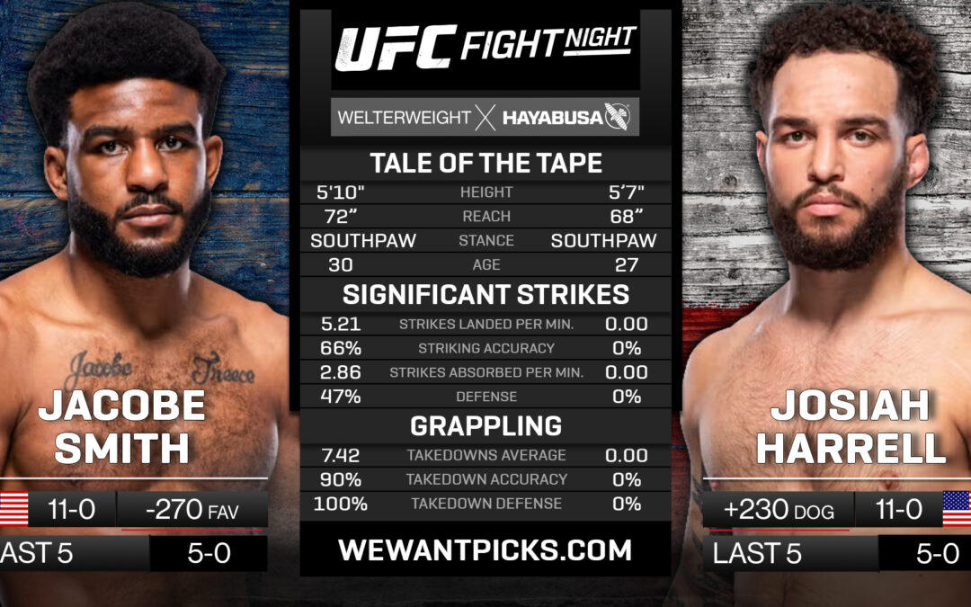 Jacobe Smith vs. Josiah Harrell Pick, Predictions and Bets