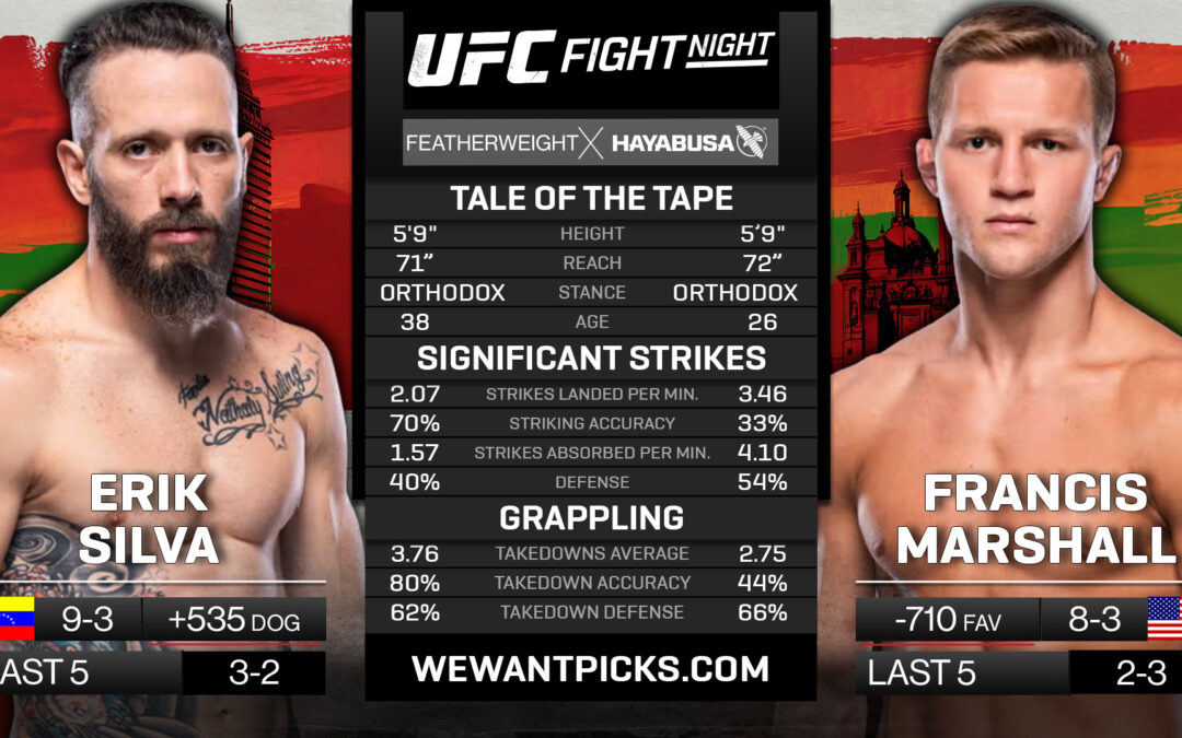 Erik Silva vs. Francis Marshall Pick, Predictions and Bets