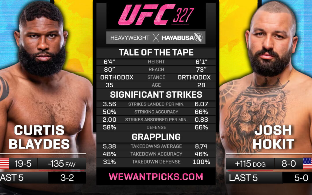 Curtis Blaydes vs. Josh Hokit Pick, Prediction and Bets