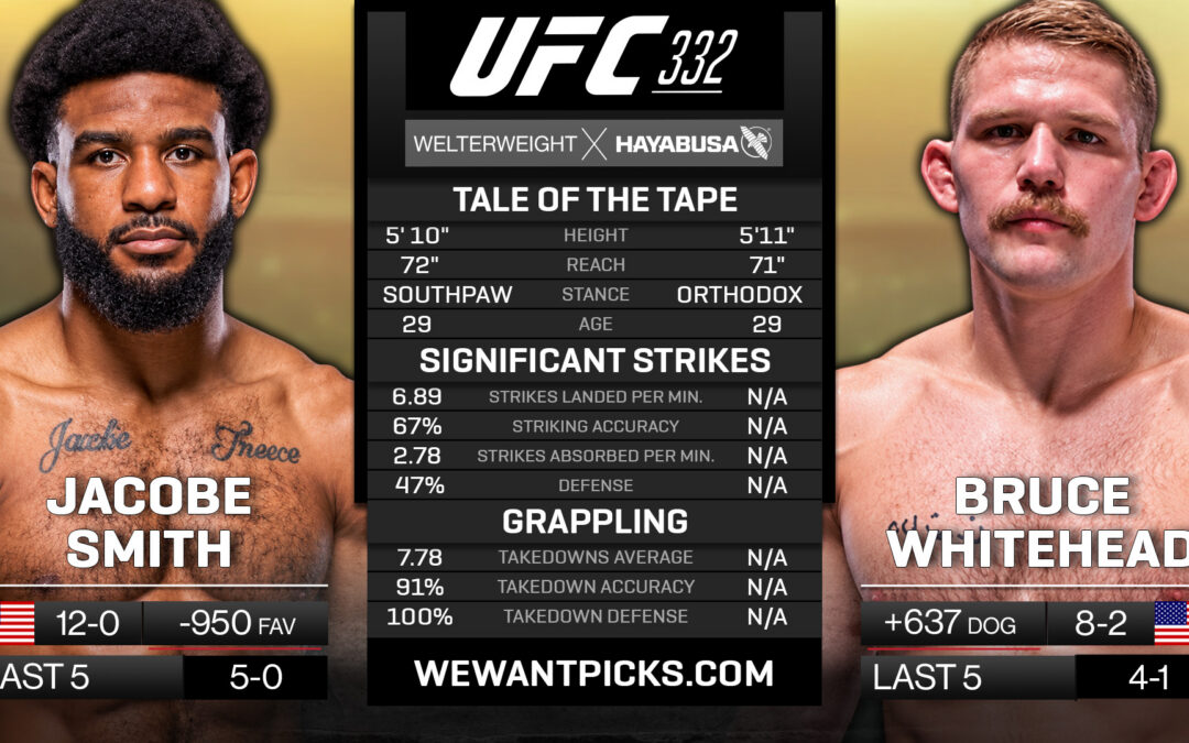 Jacobe Smith vs. Bruce Whitehead Pick, Prediction and Bets