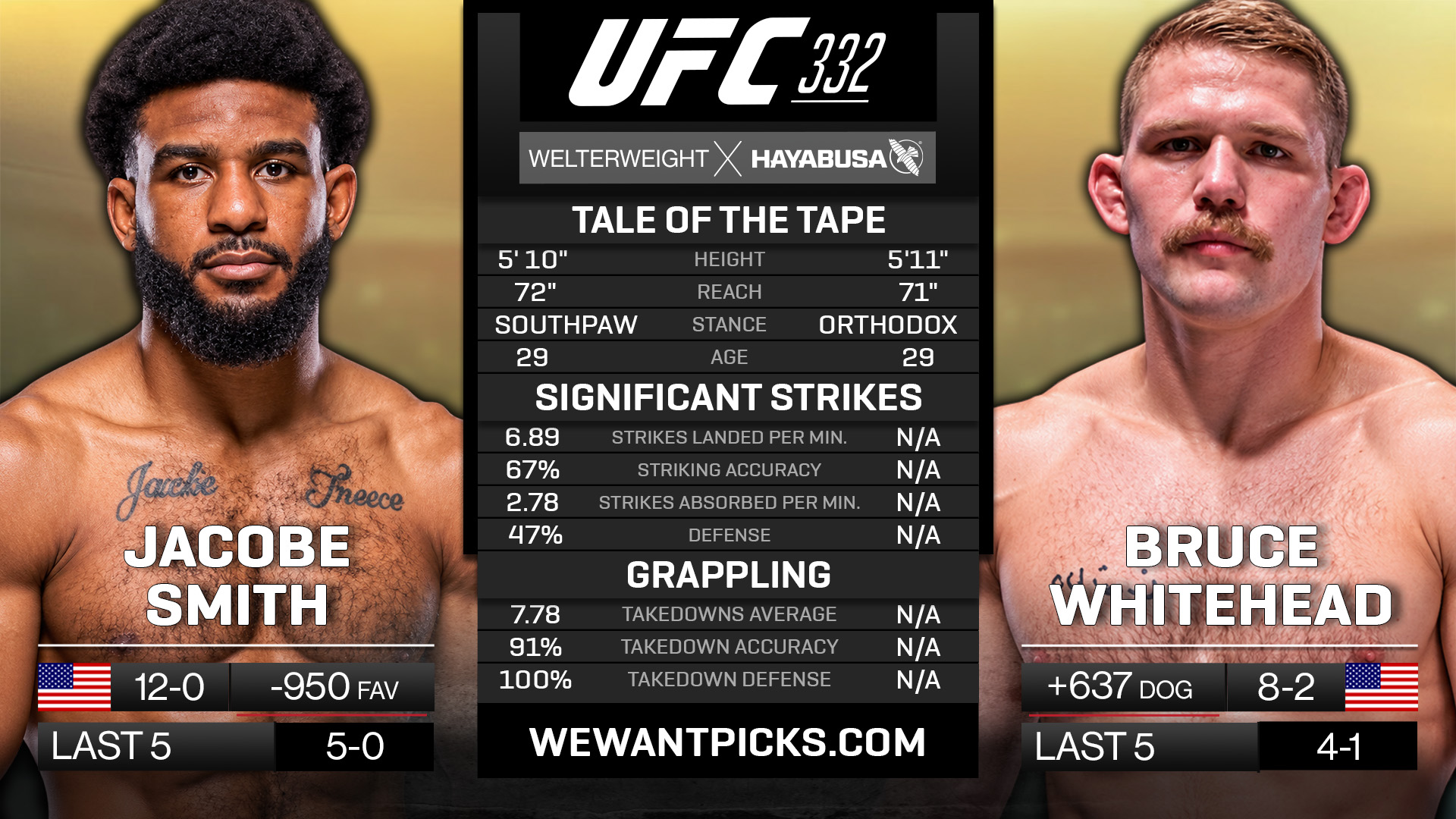 Jacobe Smith vs. Bruce Whitehead Jacobe Smith vs. Bruce Whitehead
