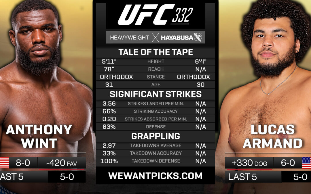 Anthony Wint vs. Lucas Armand Pick, Prediction and Bets