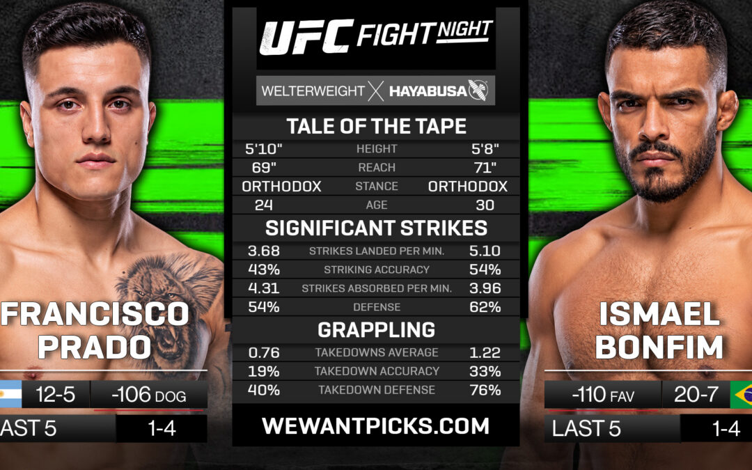 Francisco Prado vs Ismael Bonfim Pick, Prediction and Bets