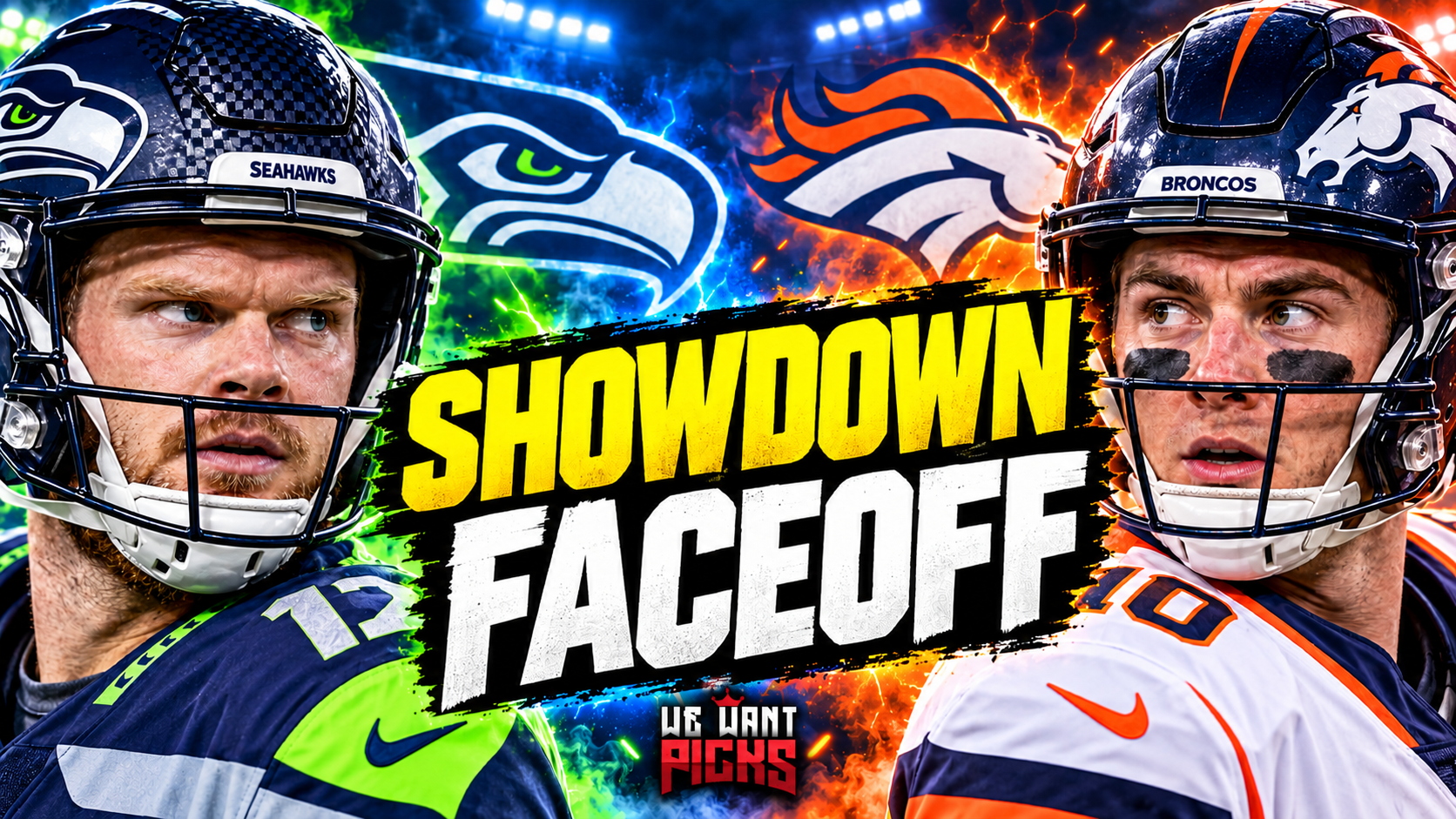 Showdown Faceoff - Sam Darnold vs Bo Nix
