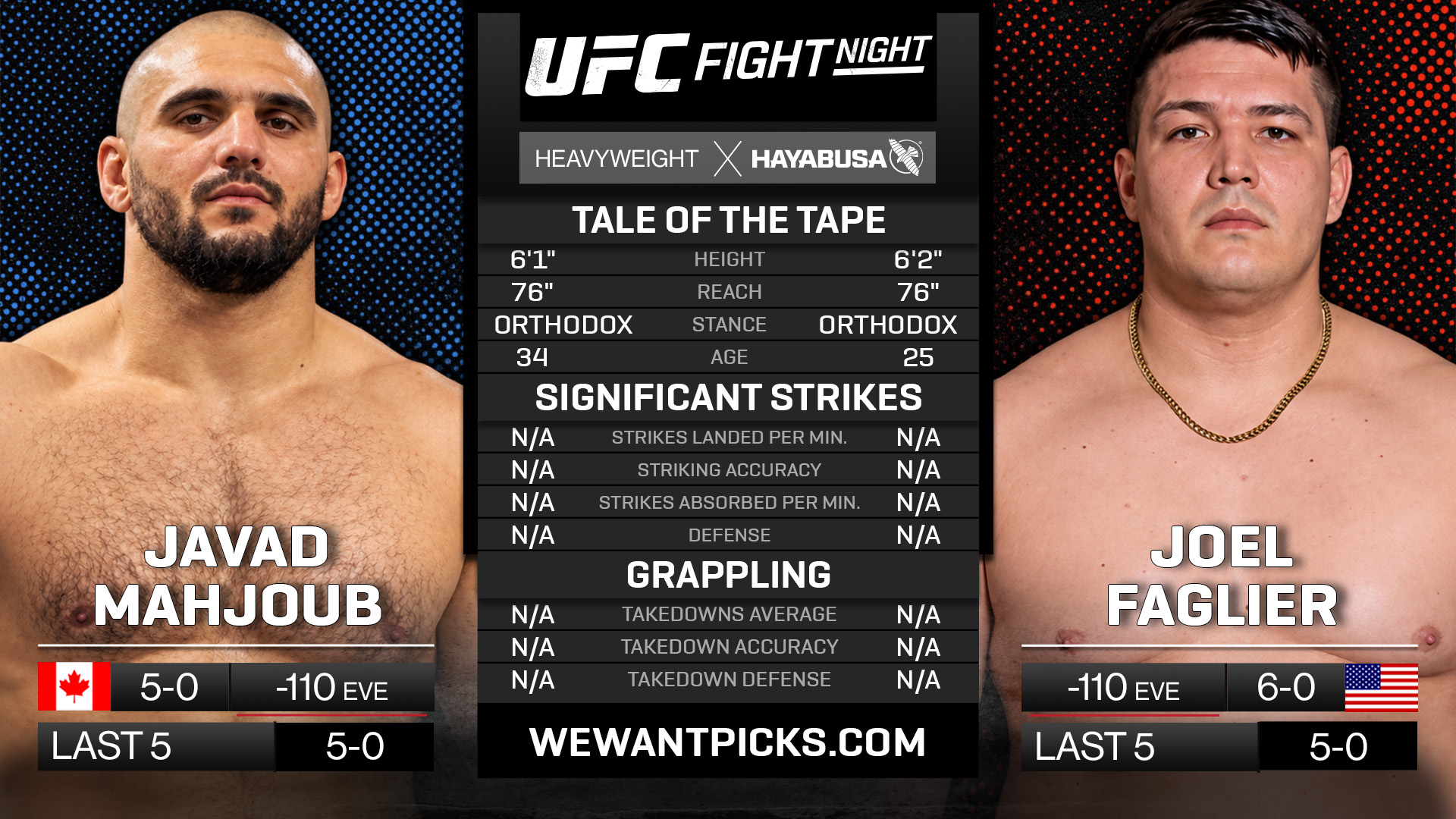 Javad Mahjoub vs. Joel Faglier Javad Mahjoub vs. Joel Faglier